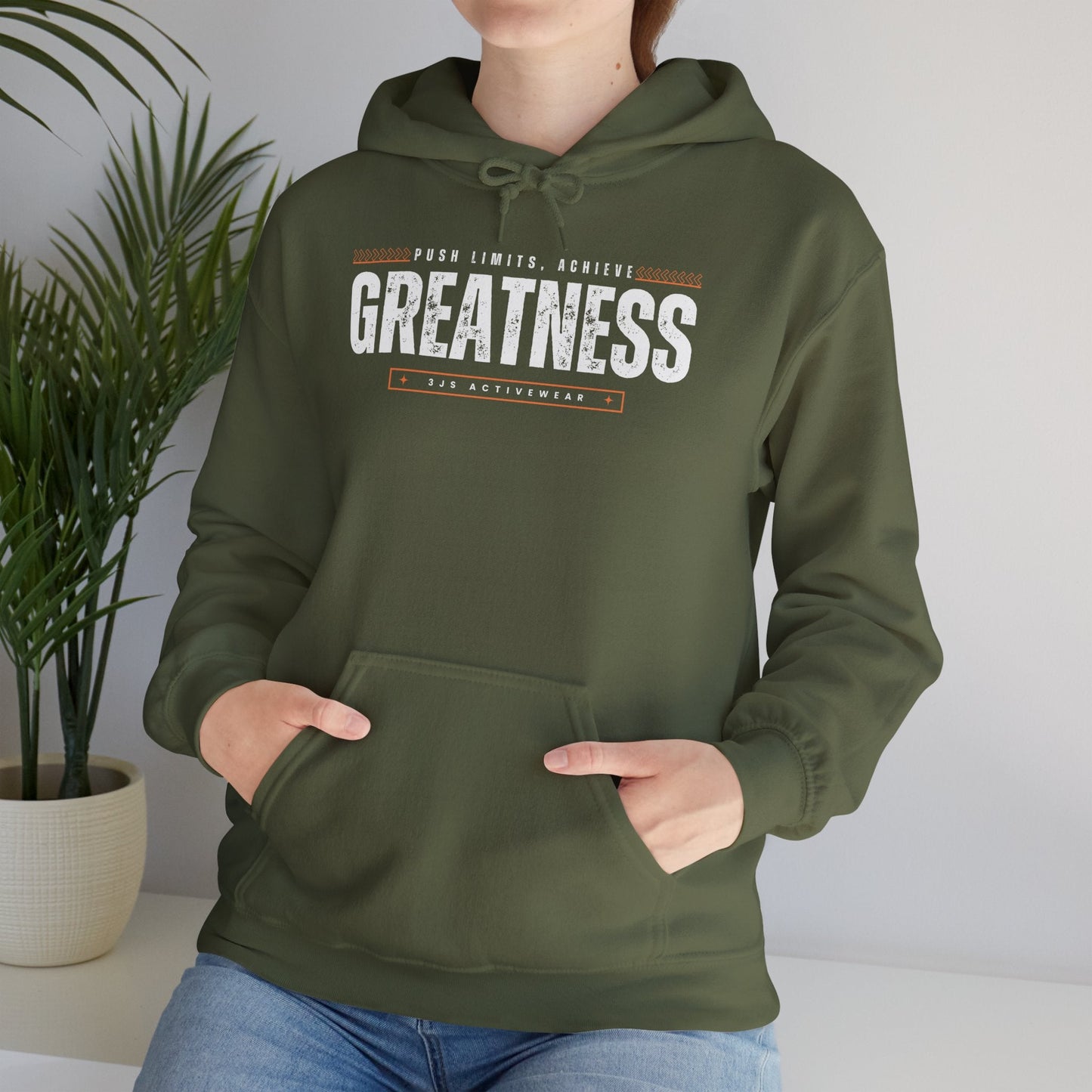 Achieve Greatness. Heavy Blend™ Hooded Sweatshirt, Unisex - 3Js Activewear