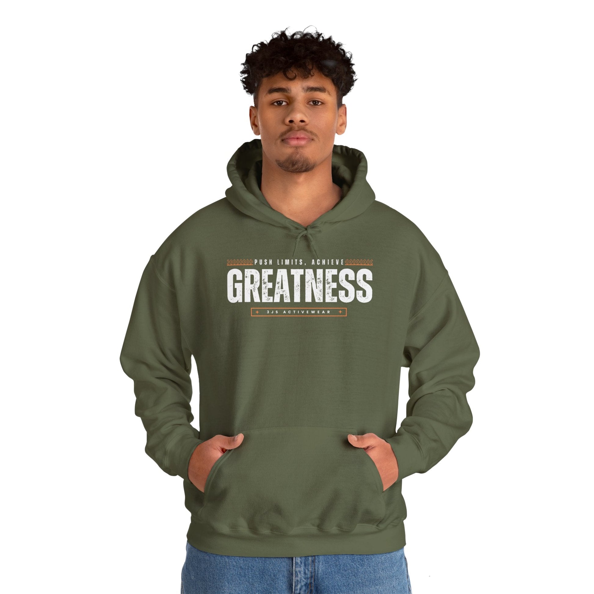 Achieve Greatness. Heavy Blend™ Hooded Sweatshirt, Unisex - 3Js Activewear