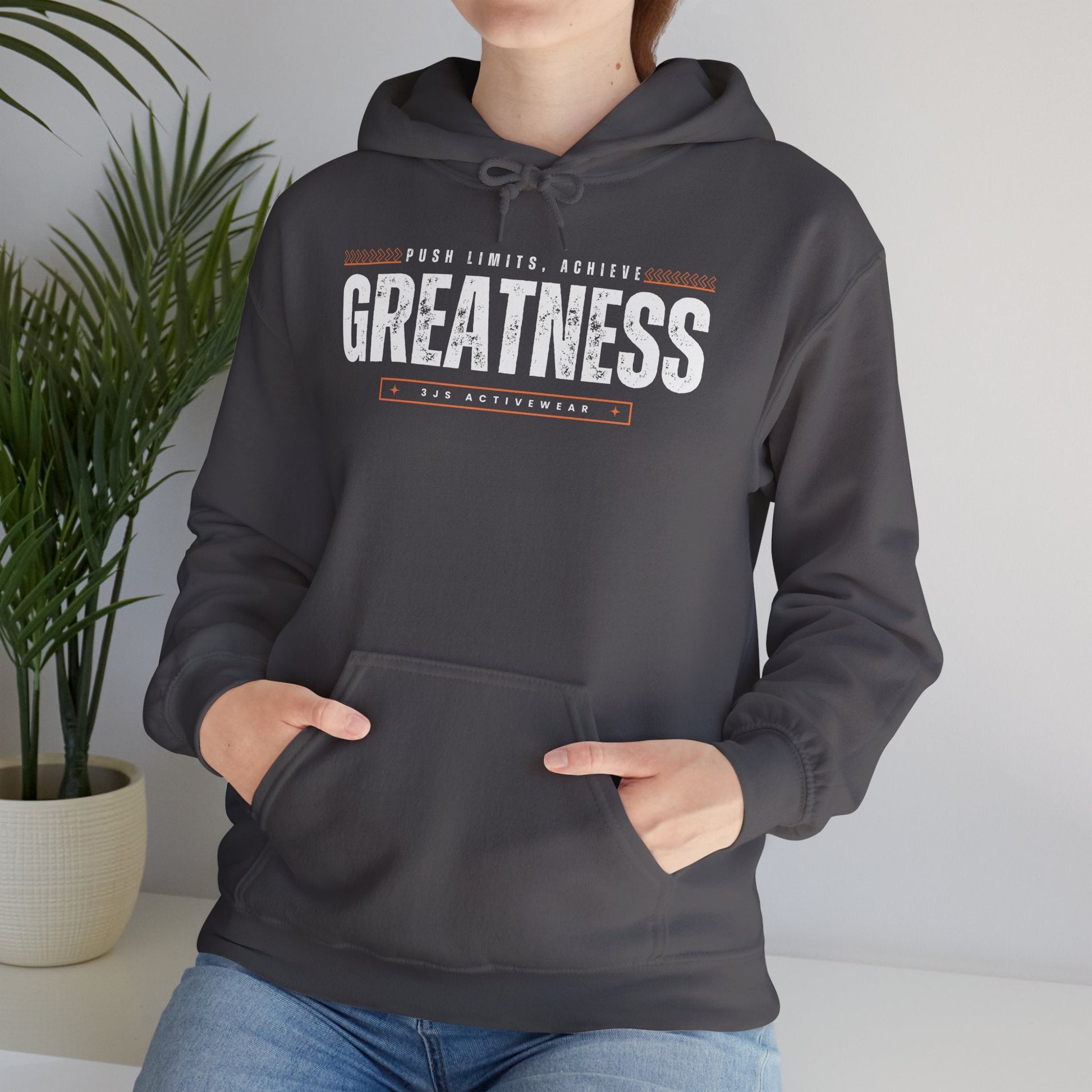 Achieve Greatness. Heavy Blend™ Hooded Sweatshirt, Unisex - 3Js Activewear