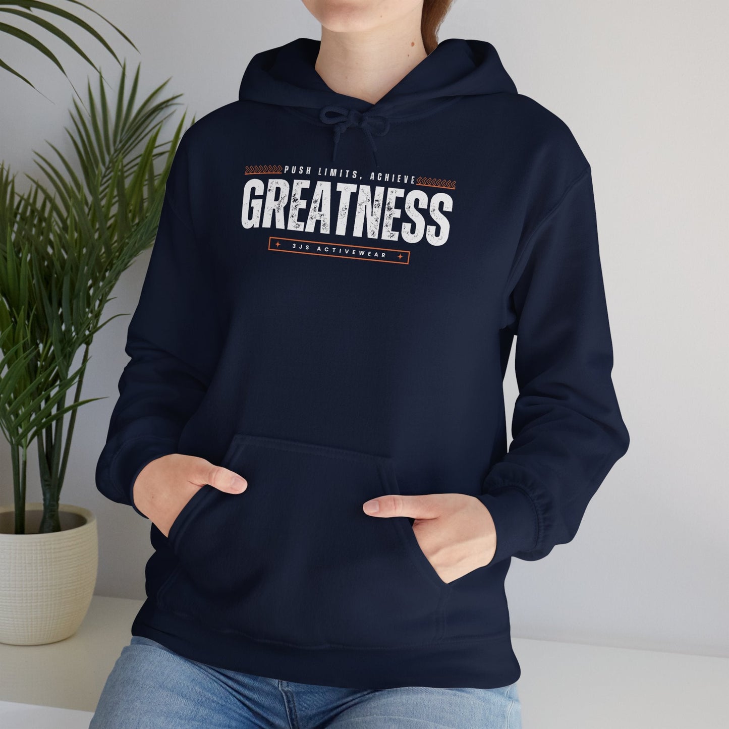 Achieve Greatness. Heavy Blend™ Hooded Sweatshirt, Unisex - 3Js Activewear