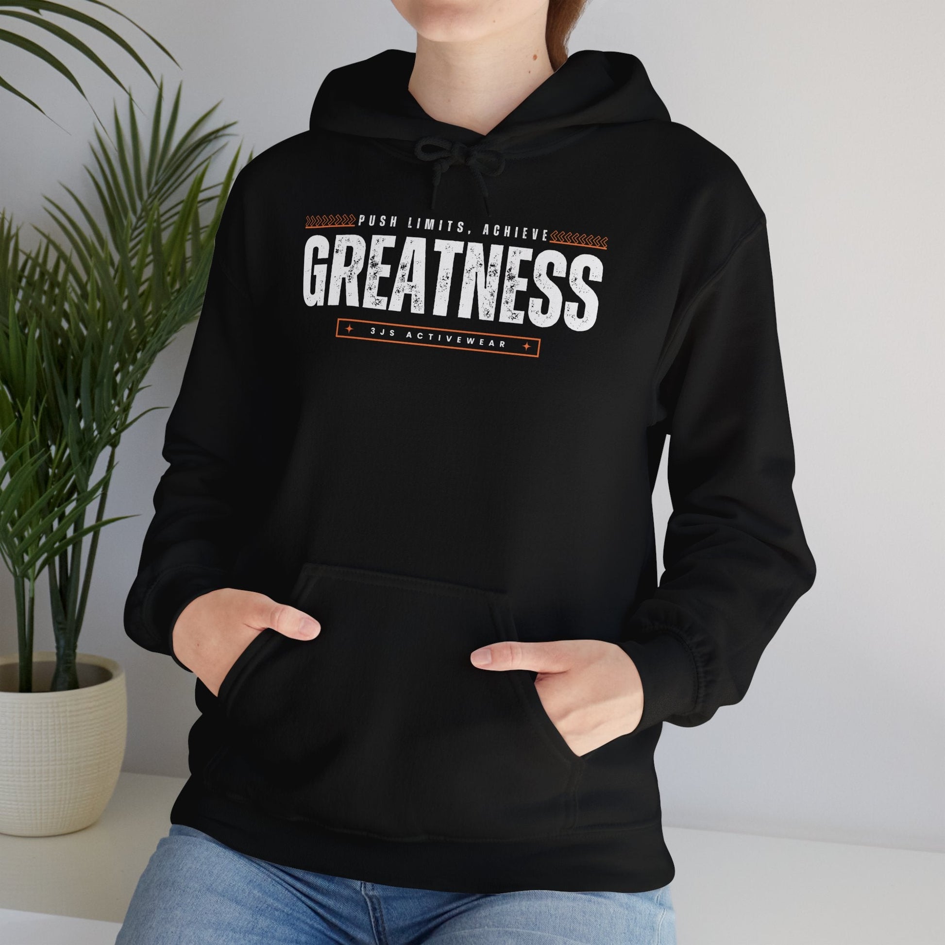 Achieve Greatness. Heavy Blend™ Hooded Sweatshirt, Unisex - 3Js Activewear