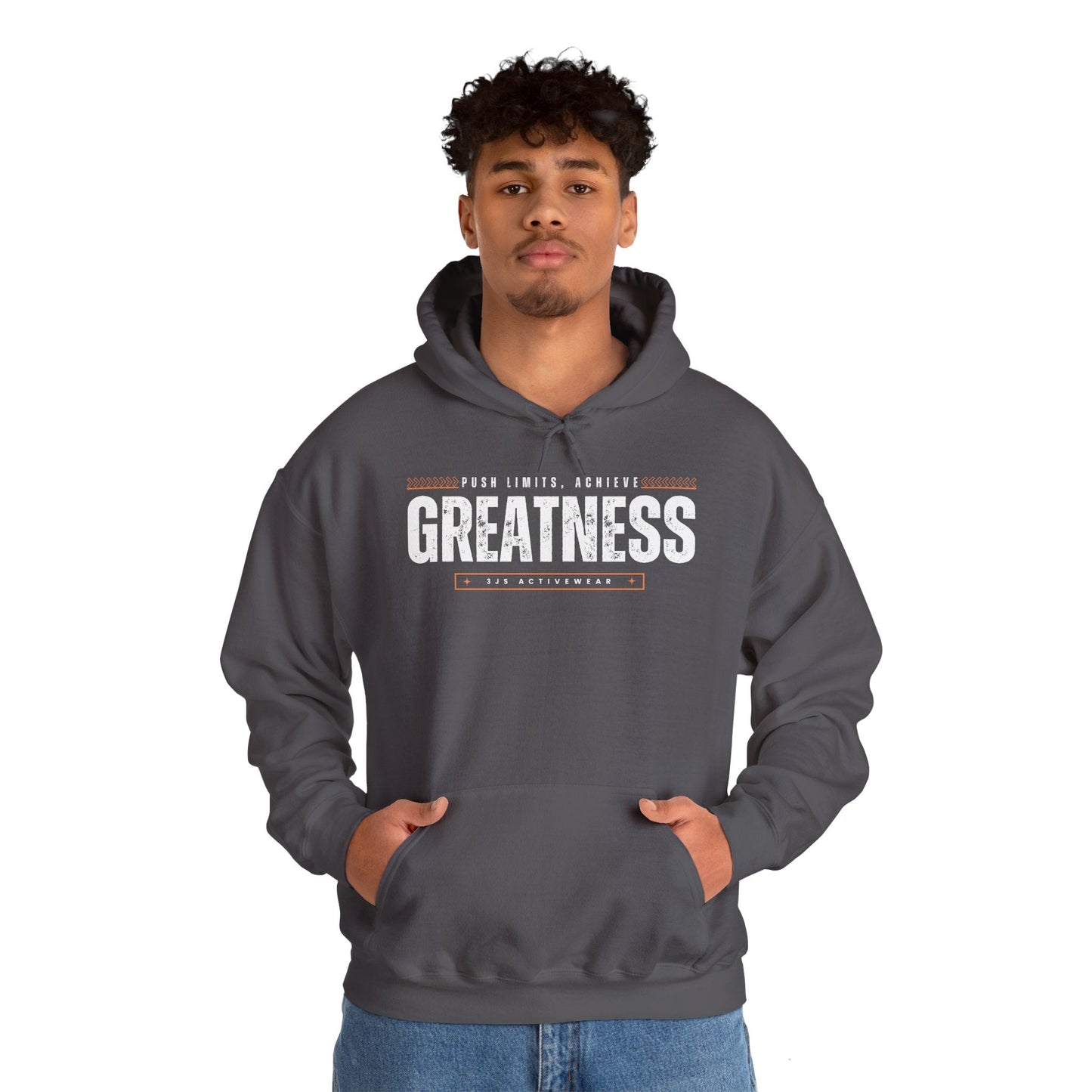 Achieve Greatness. Heavy Blend™ Hooded Sweatshirt, Unisex - 3Js Activewear