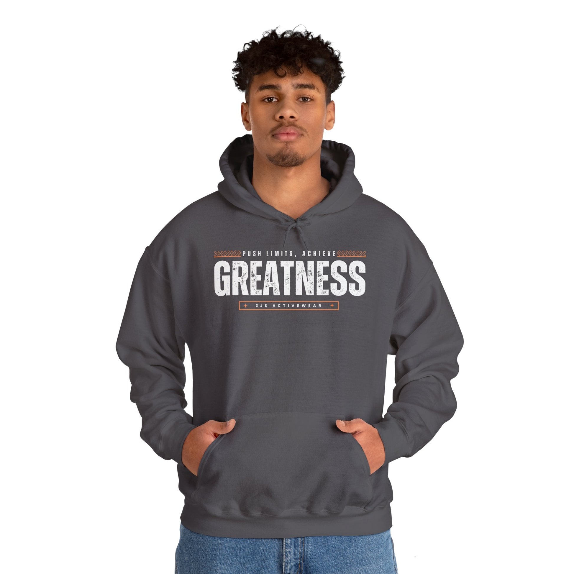 Achieve Greatness. Heavy Blend™ Hooded Sweatshirt, Unisex - 3Js Activewear