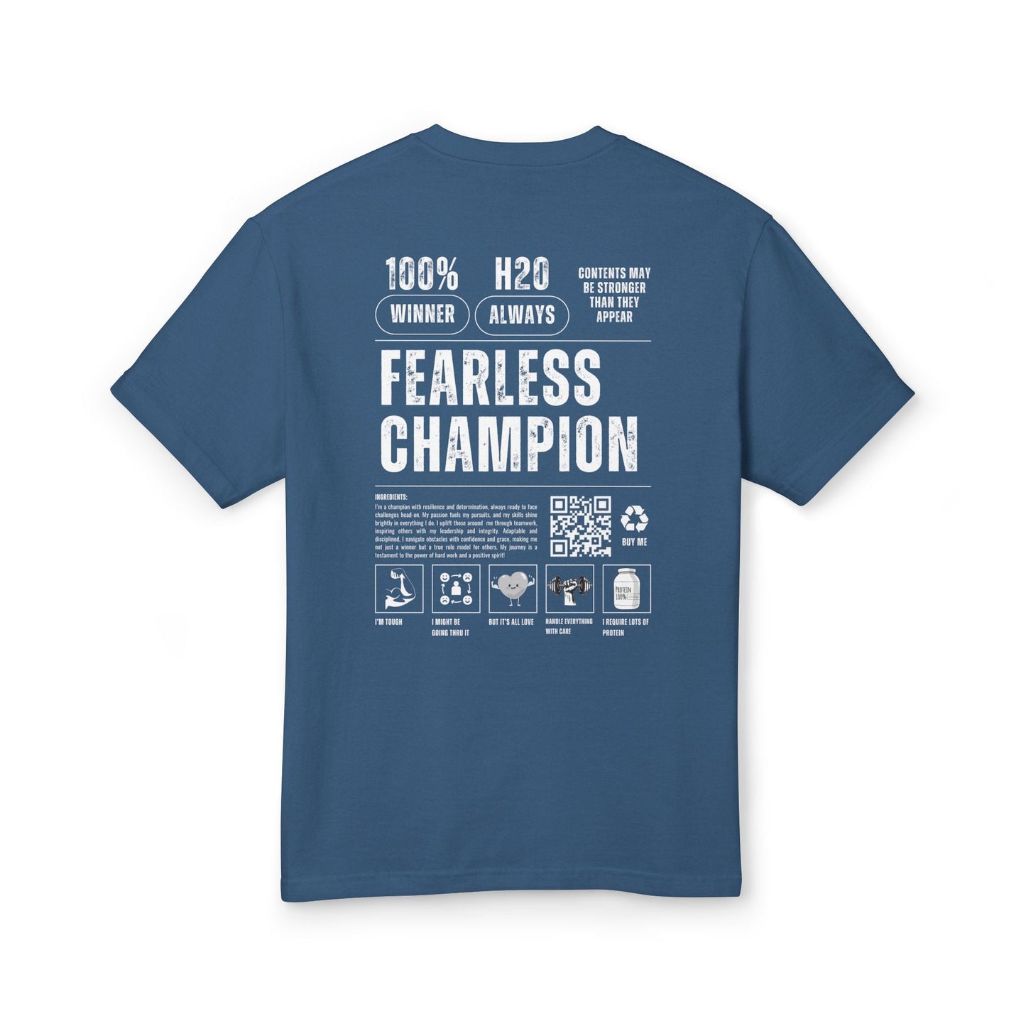 Ingredients of a Fearless Champion Heavy T-Shirt - 3Js Activewear