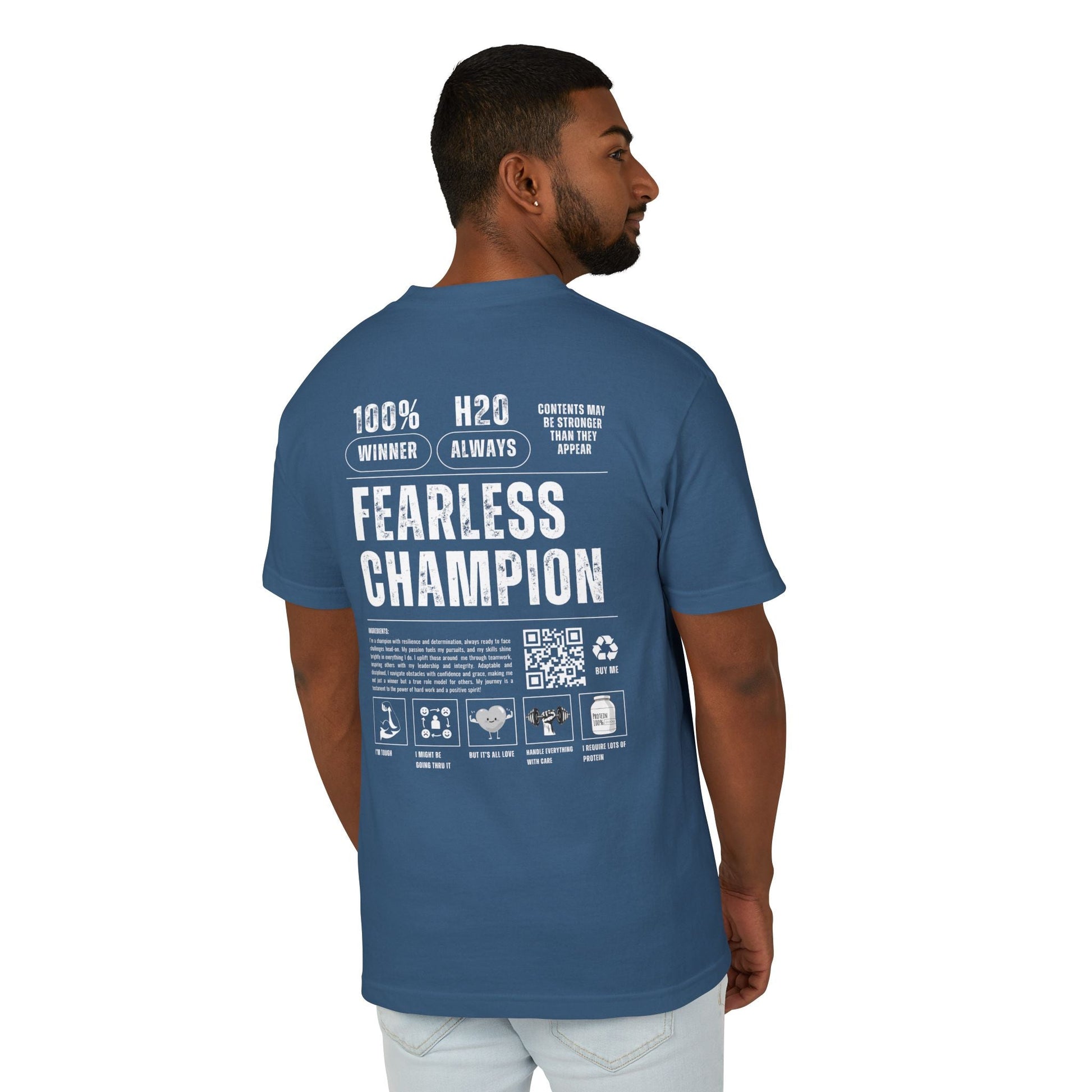 Ingredients of a Fearless Champion Heavy T-Shirt - 3Js Activewear