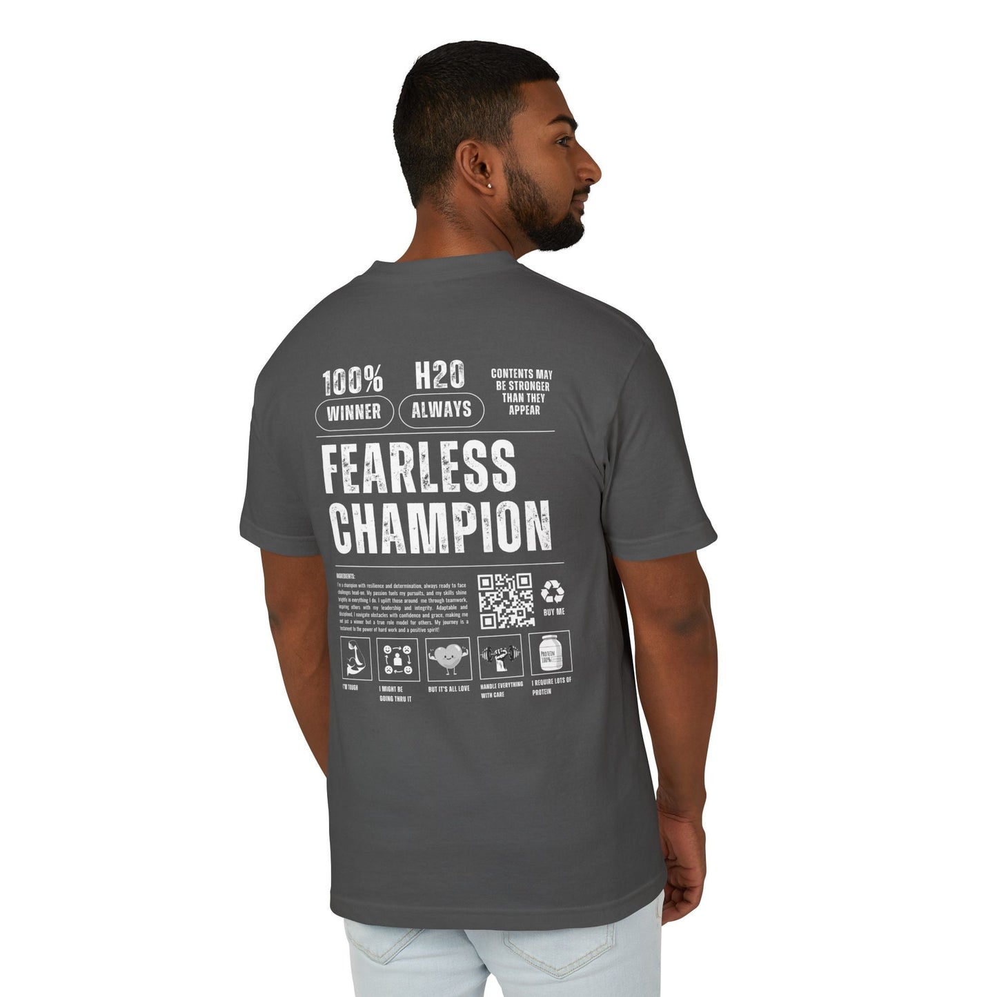 Ingredients of a Fearless Champion Heavy T-Shirt - 3Js Activewear