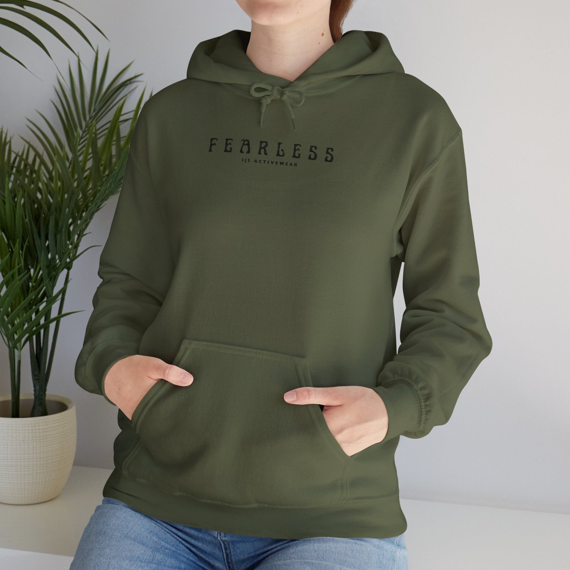 Fearless Blacked Out Heavy Blend Hooded Sweatshirt Unisex - 3Js Activewear